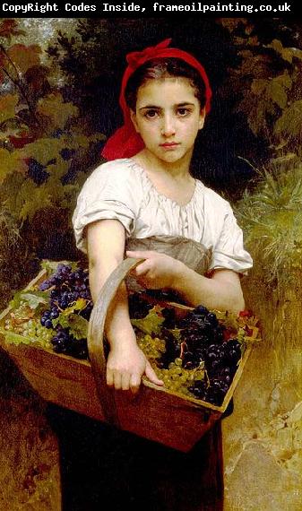 Adolphe William Bouguereau The Grape Picker